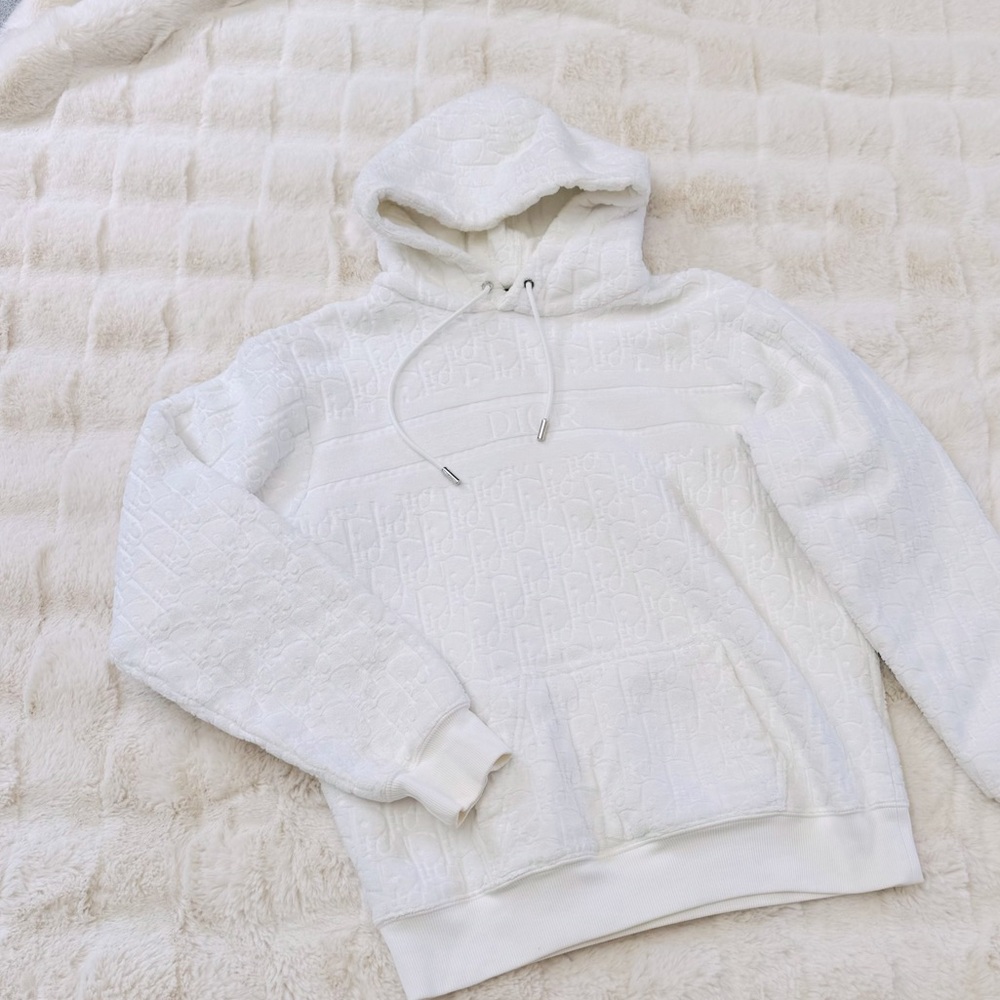 Dior White Monogram Hoddie